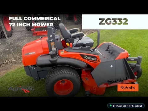 Kubota lawn tractors ZG332